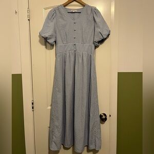 Blue Striped Women's Dress